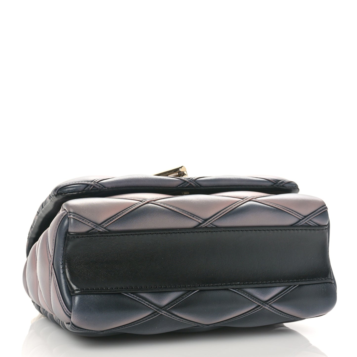 Lambskin Malletage Top Handle GO-14 MM Black Pink