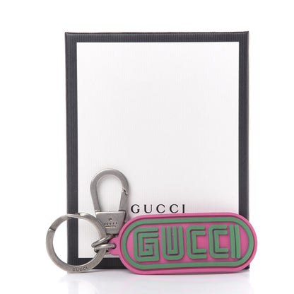 Gucci X SEGA Rubber Logo Key Chain Pink 5 of 5