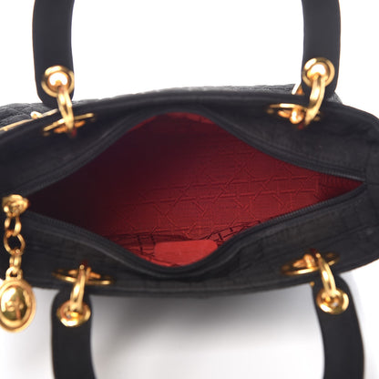 Christian Dior Nylon Cannage Medium Lady Dior Black 5 of 10