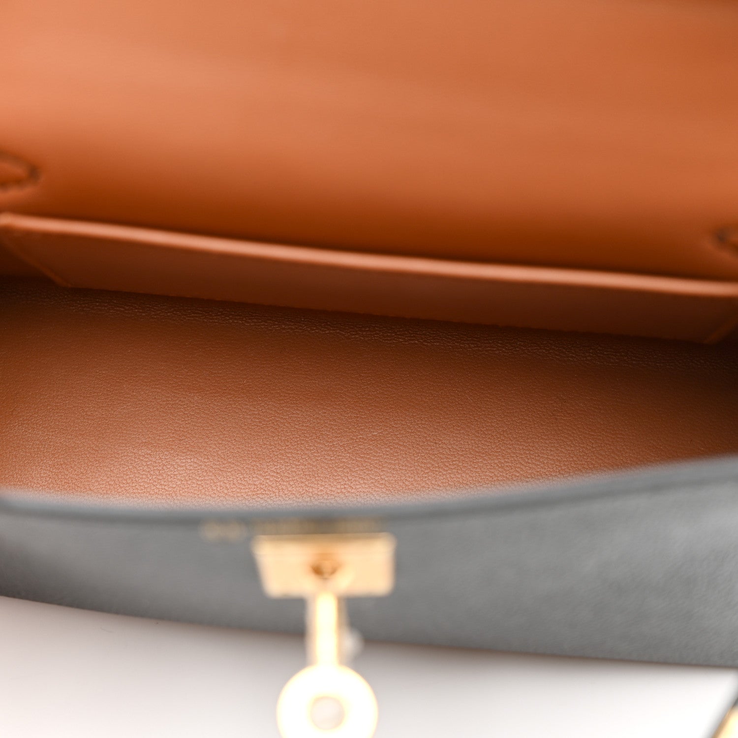 Hermes Epsom Horseshoe Mini Kelly Sellier 20 Black Gold 11 of 12