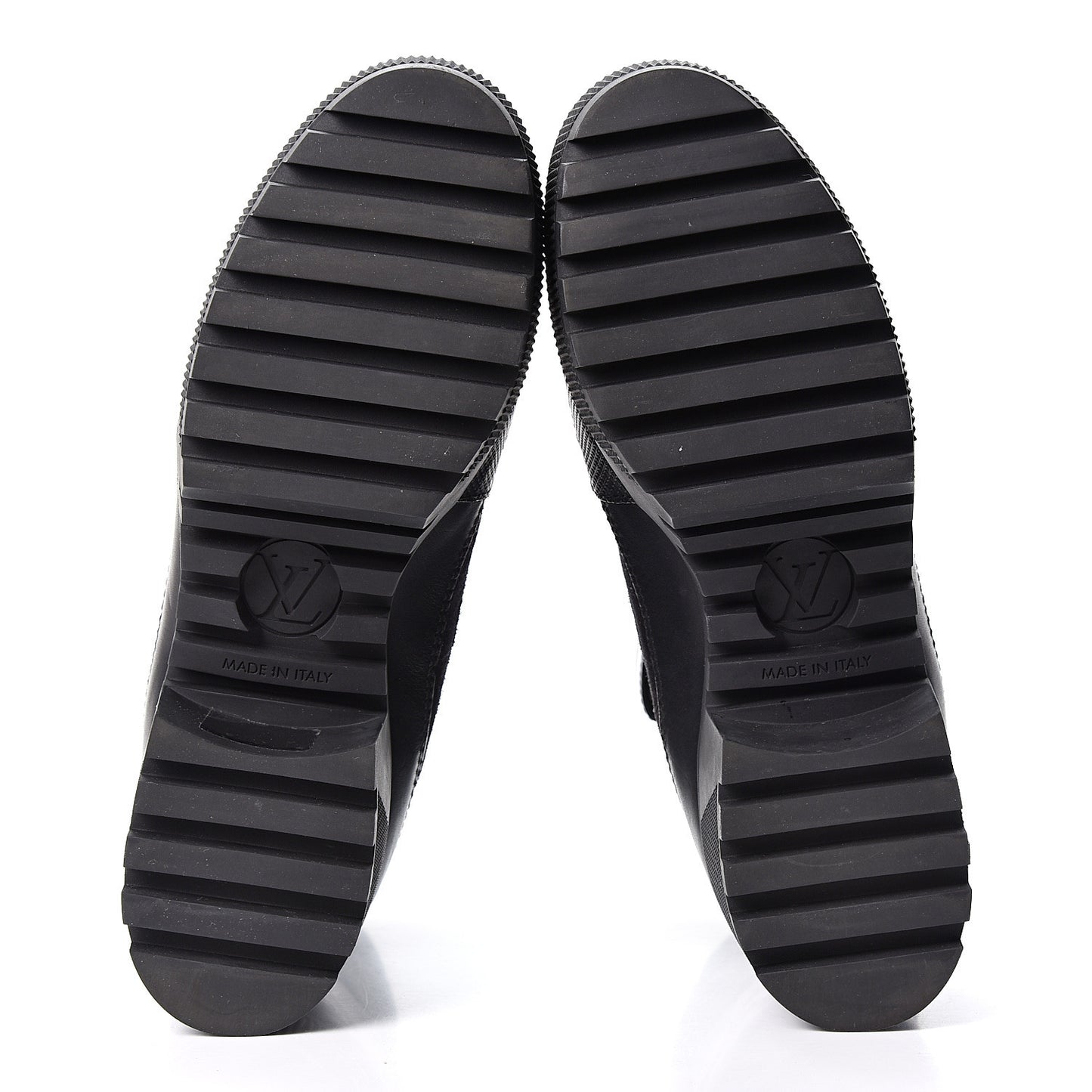 Suede Calfskin Laureate Platform Desert Boots 38 Black