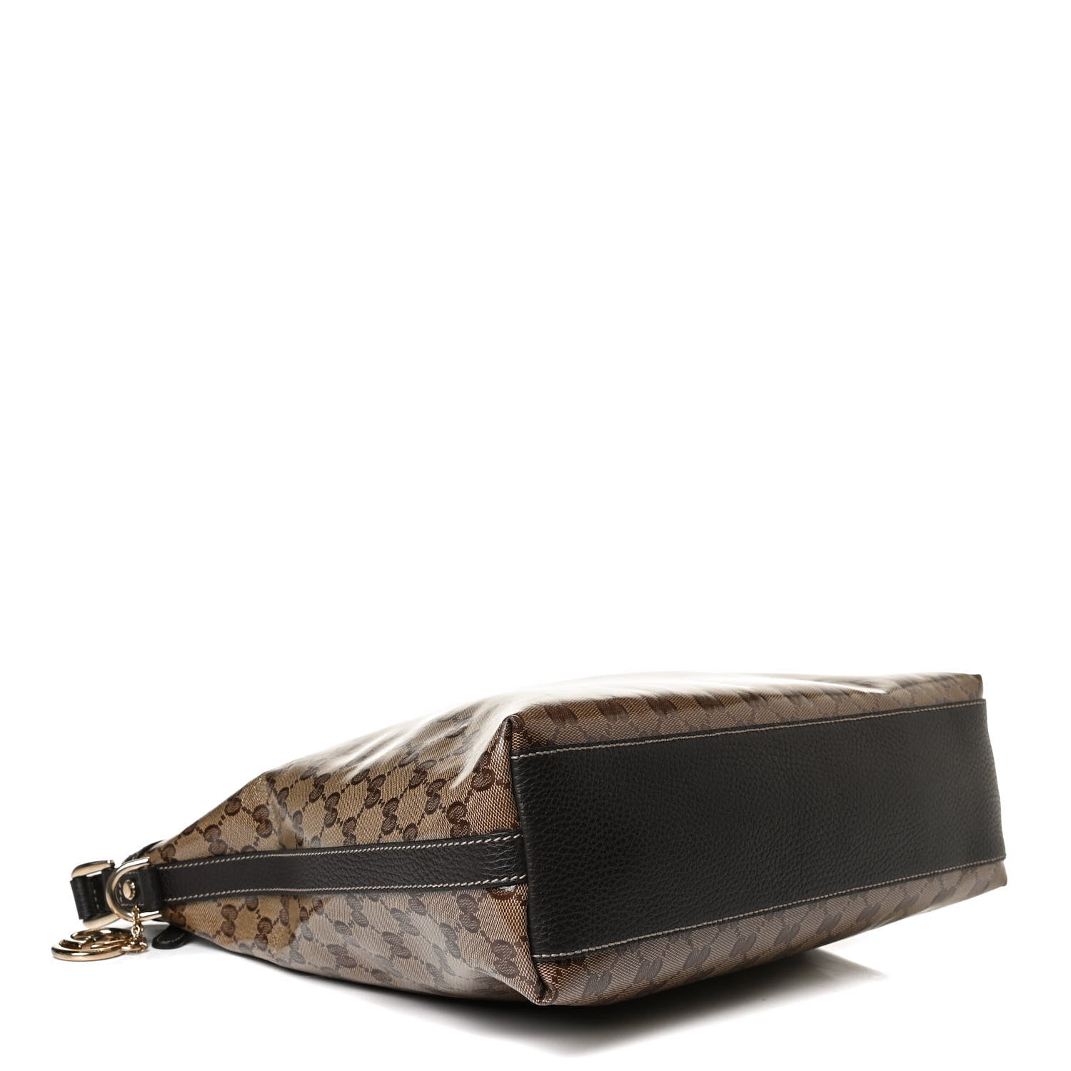 Gucci Crystal Monogram Hobo Dark Brown 4 of 16