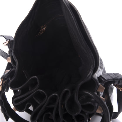 Alexander Wang Pebbled Lambskin Diego Bucket Black Rose Gold Hardware 5 of 8