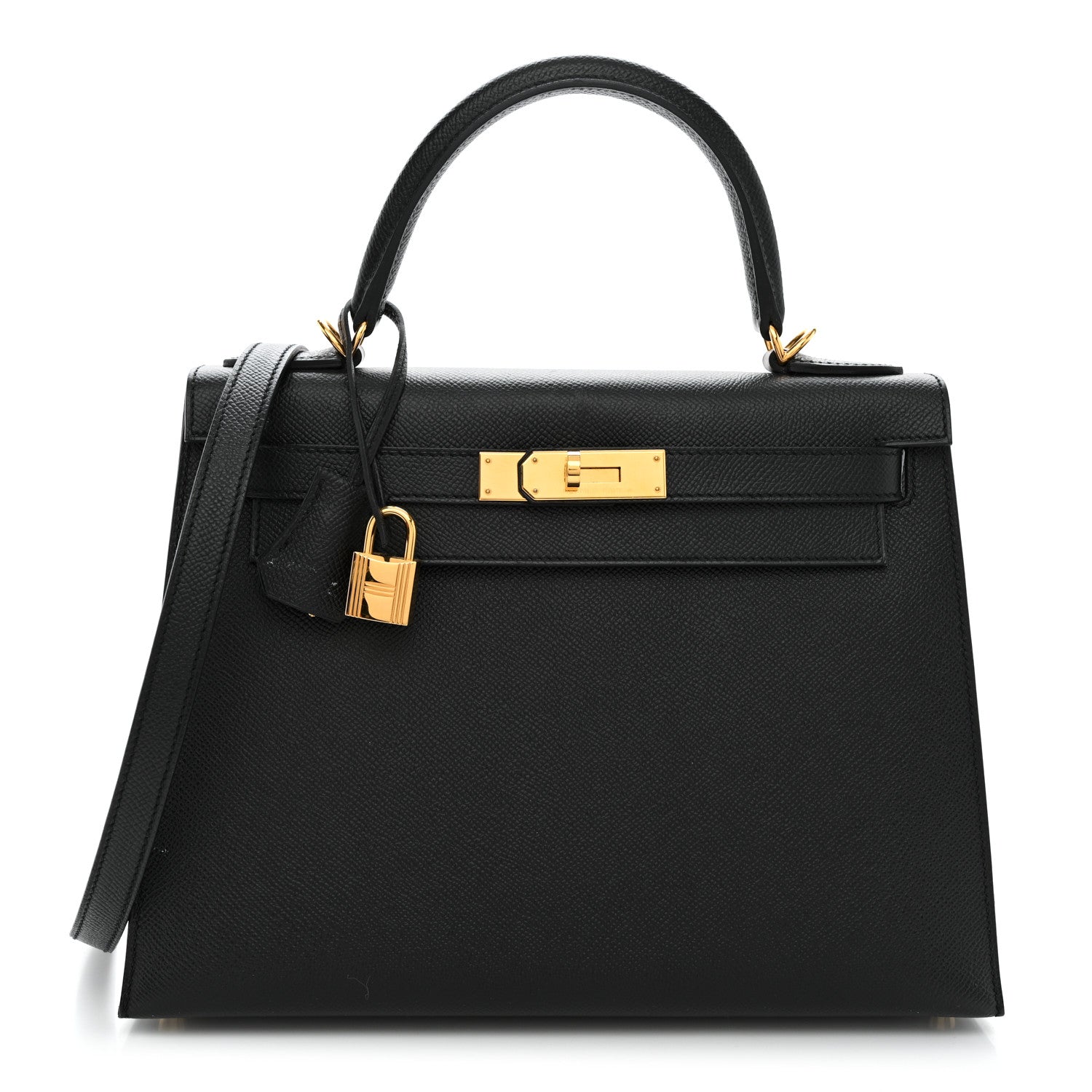 Hermes Epsom Kelly Sellier 28 Black 1 of 15