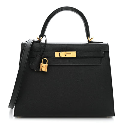 Hermes Epsom Kelly Sellier 28 Black 1 of 15