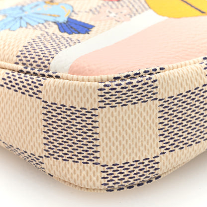 Louis Vuitton Damier Azur 2018 Christmas Animation Mini Pochette Accessories 8 of 10
