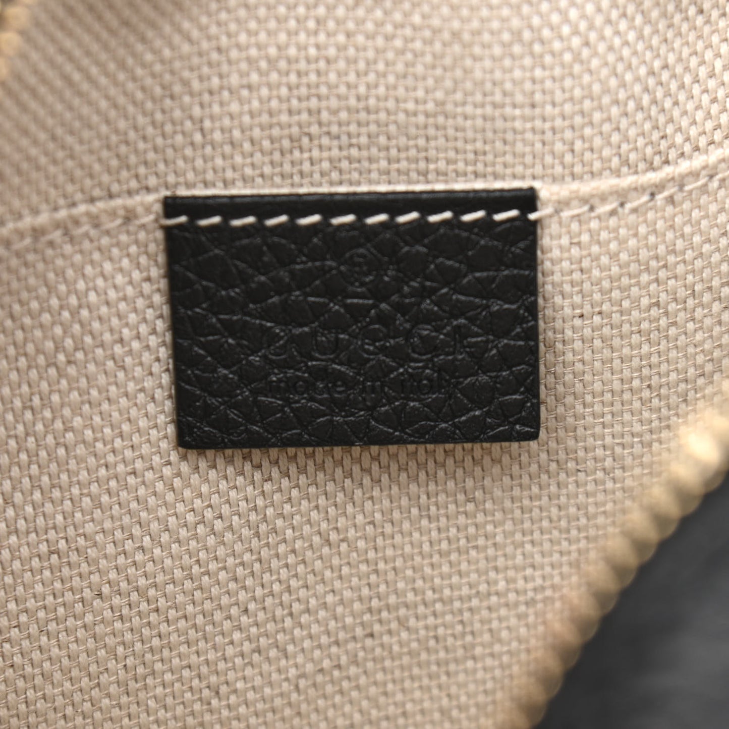 Pebbled Calfskin Small Soho Disco Bag Black