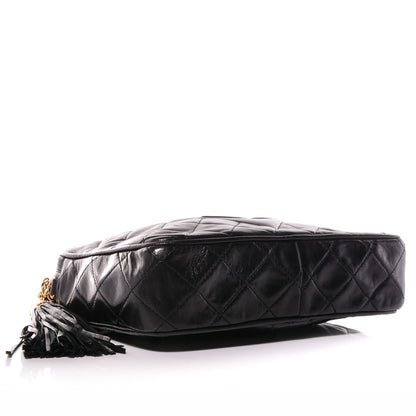 Chanel Lambskin Quilted Tassel Camera Case Black 4 of 7