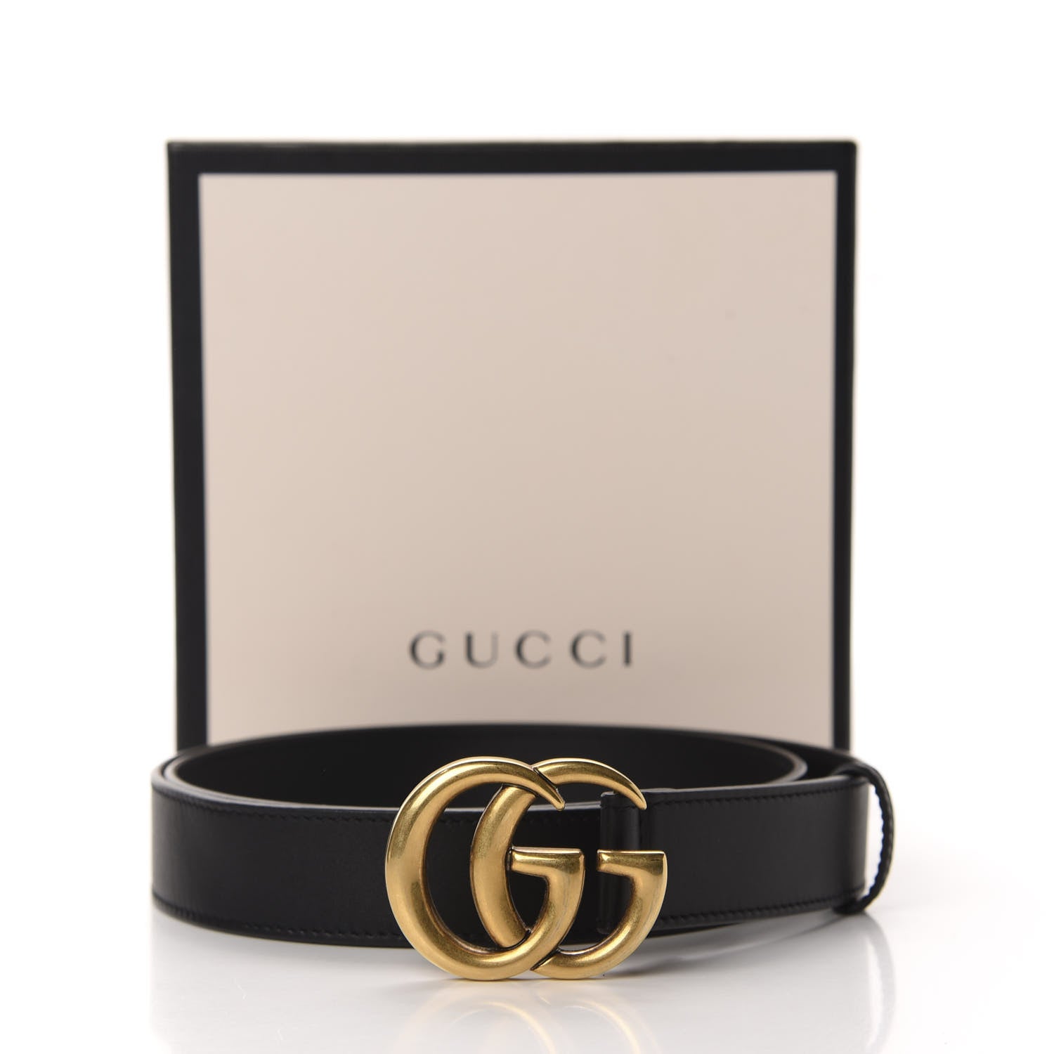 Gucci Calfskin Double G 30mm Belt 95 38 Black 4 of 4