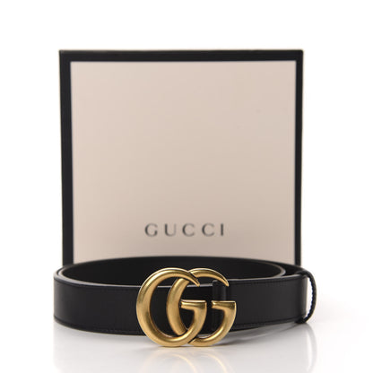 Gucci Calfskin Double G 30mm Belt 95 38 Black 4 of 4