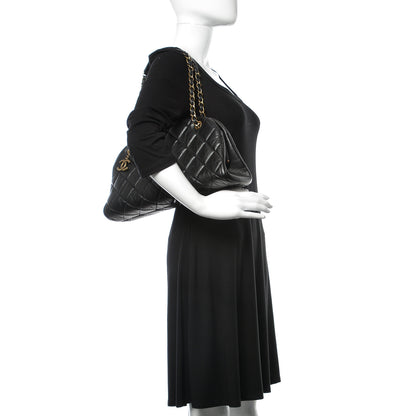 Chanel Aged Calfskin Medium Just Mademoiselle Bowling Bag Black 2 of 10
