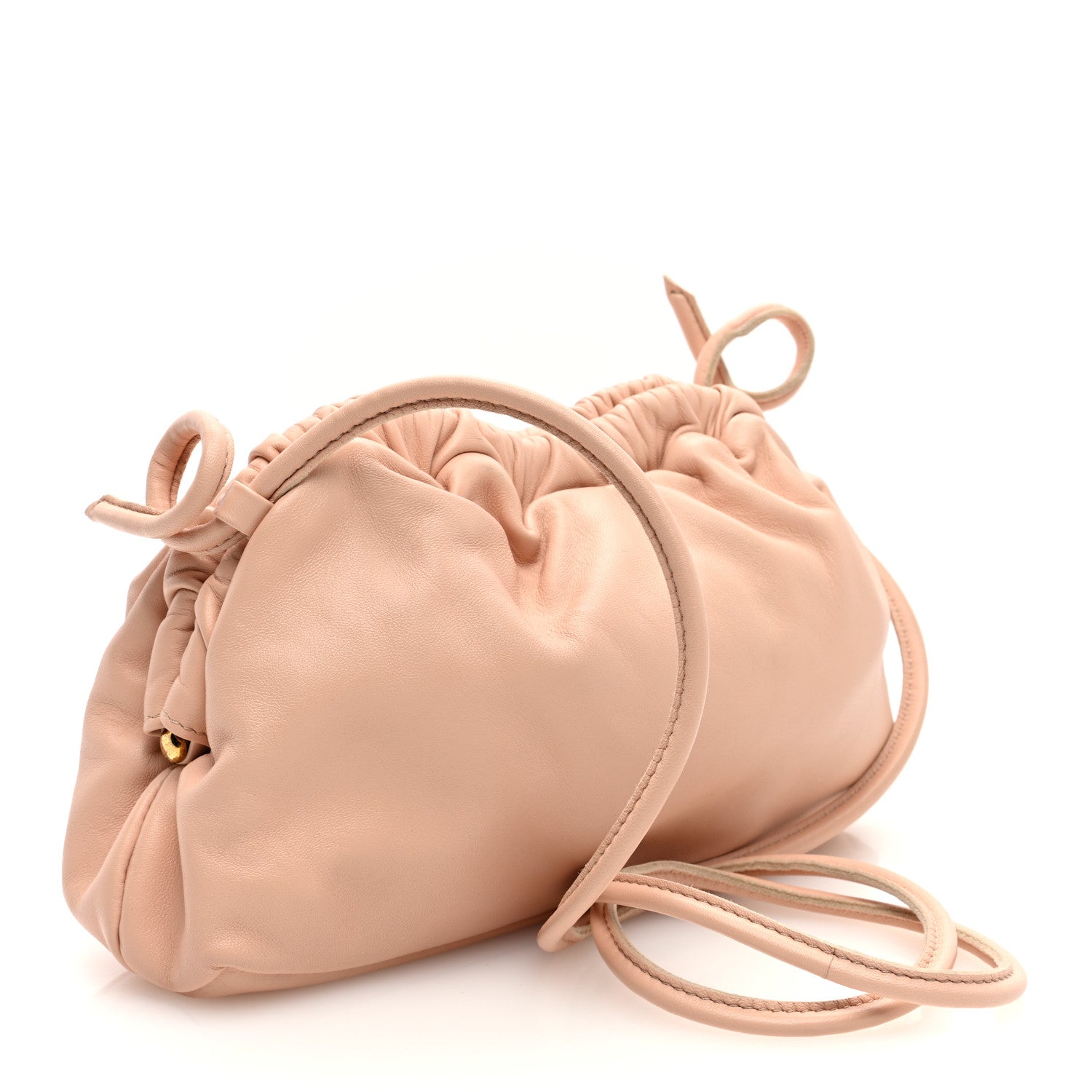 Mansur Gavriel Lambskin Cloud Mini Clutch Dahlia 3 of 9