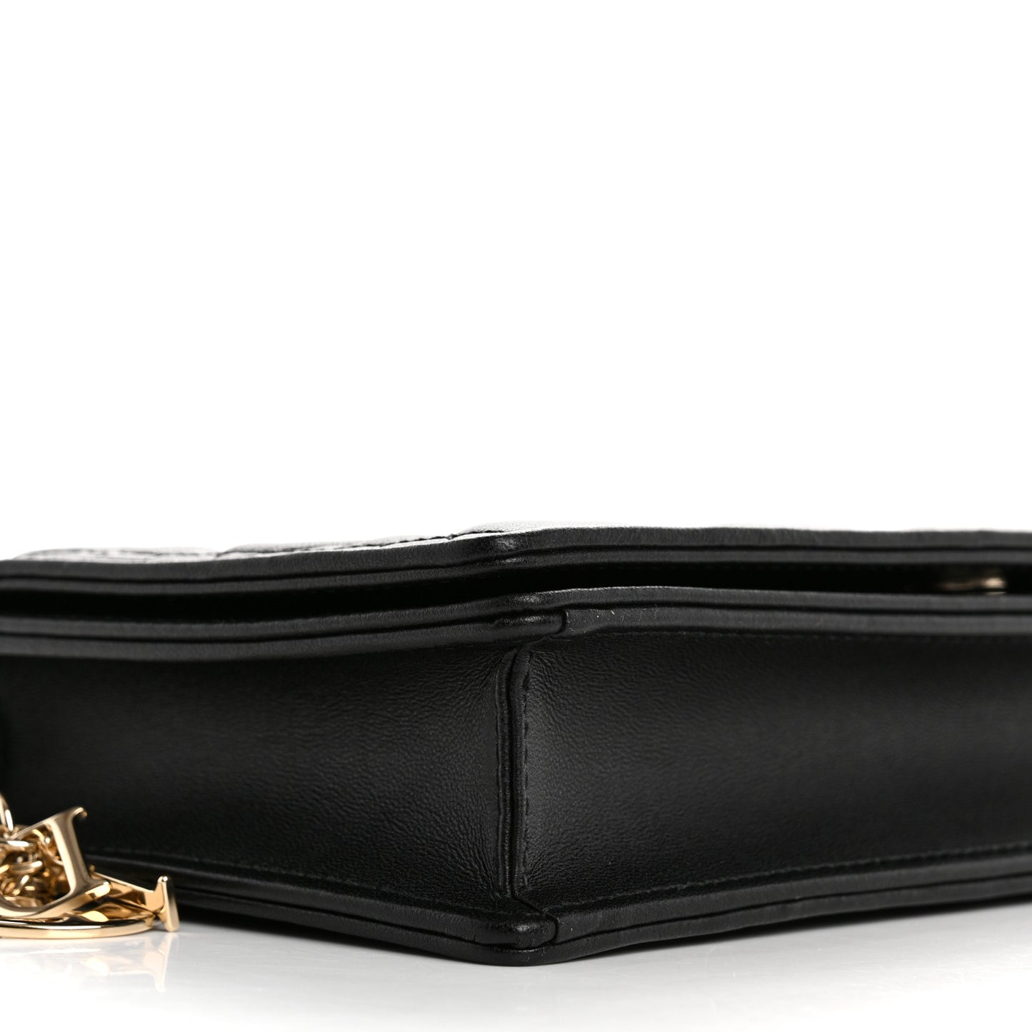 Lambskin Cannage Lady Dior Pouch Black