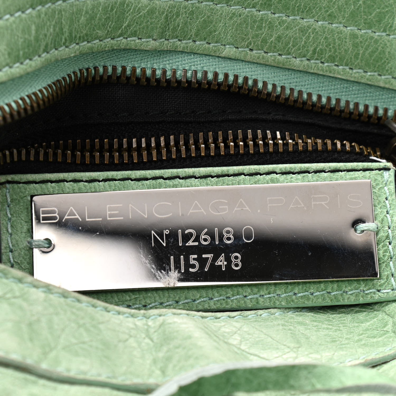 Balenciaga Agneau Classic Hardware City Vert D'eau 6 of 9