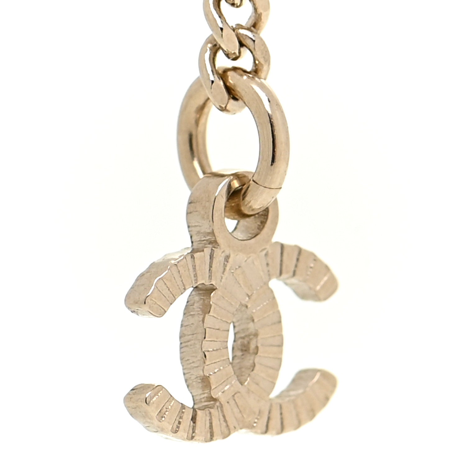 Chanel Crystal CC Multi Strand Chain Necklace Gold 6 of 6