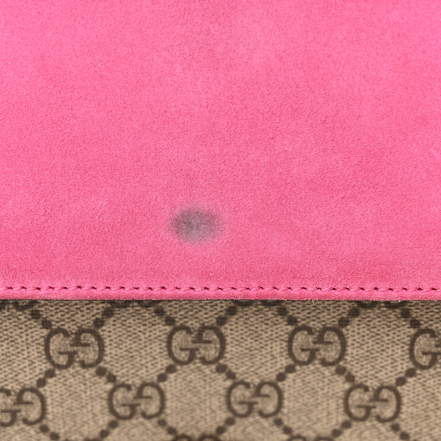 Gucci GG Supreme Monogram Small Dionysus Shoulder Bag Pink 12 of 14