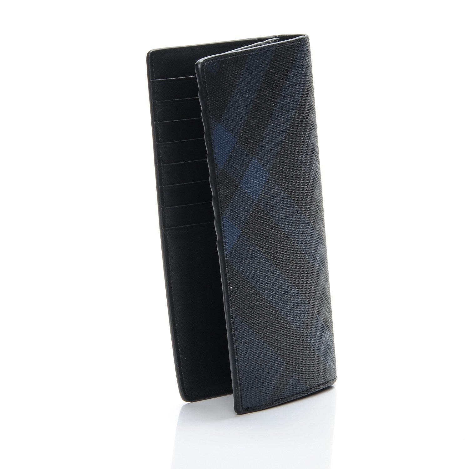 Burberry London Check Continental Wallet Navy Black 3 of 9