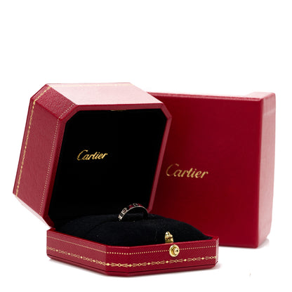 Cartier 18K White Gold 3.5mm LOVE Wedding Band Ring 50 5.25 5 of 5