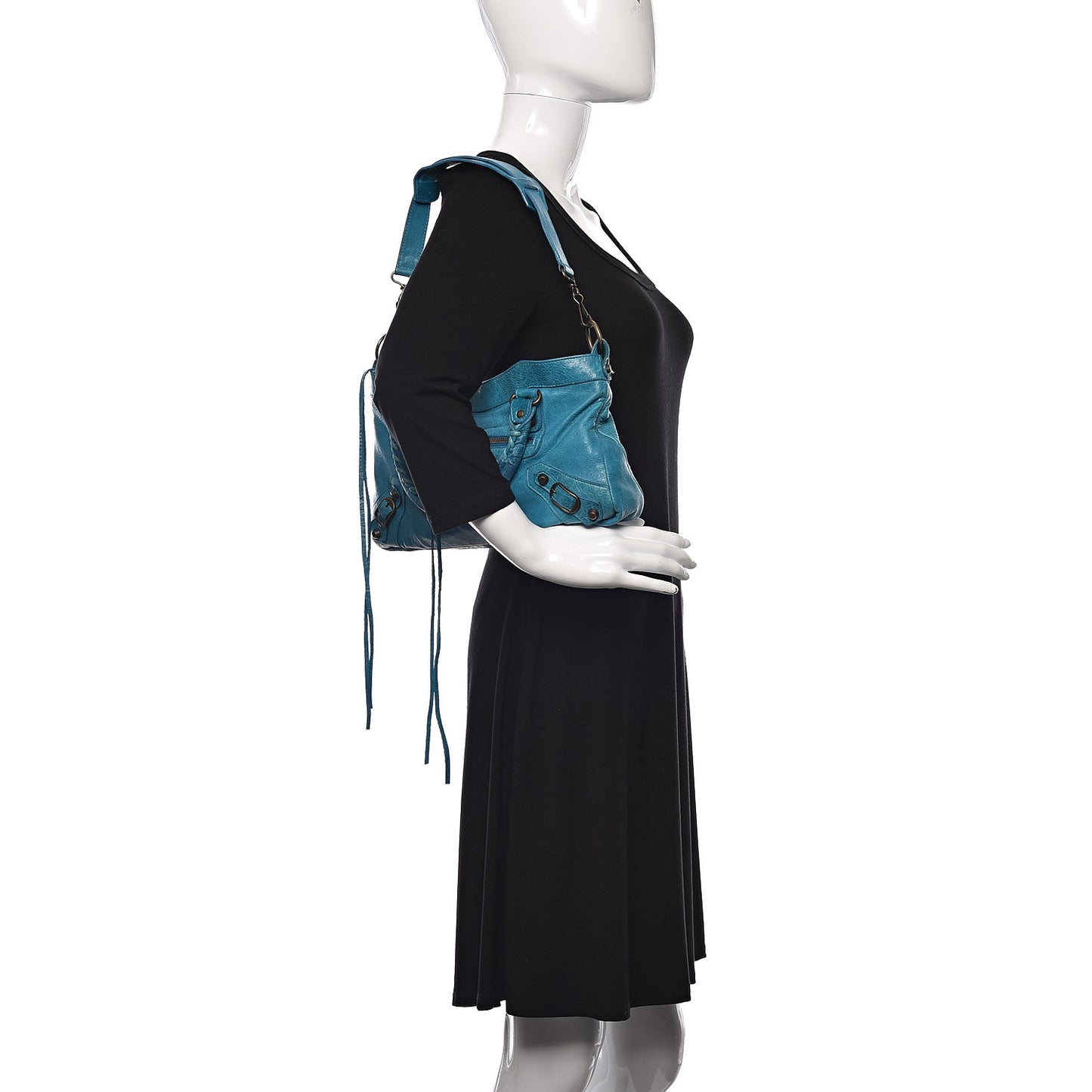 Chevre Classic Hardware First Turquoise