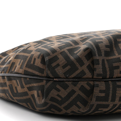 Fendi Zucca Laminated Vachetta Small Chef Hobo Tobacco 8 of 11