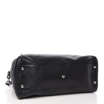Gucci Pebbled Calfskin Soho Carry On Duffle Black 4 of 11