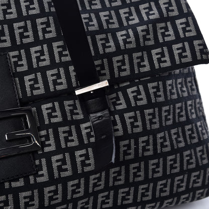 Fendi Zucchino Shoulder Bag Black 11 of 12