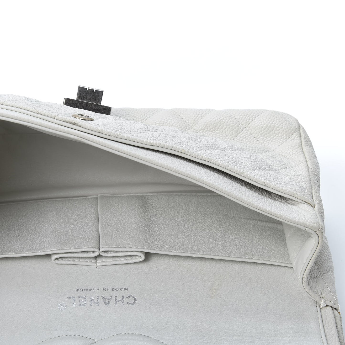 Caviar Quilted 2.55 Reissue 225 Bijoux Chain Flap White