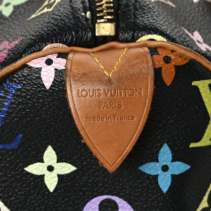Louis Vuitton Monogram Multicolor Speedy 30 Black 6 of 12