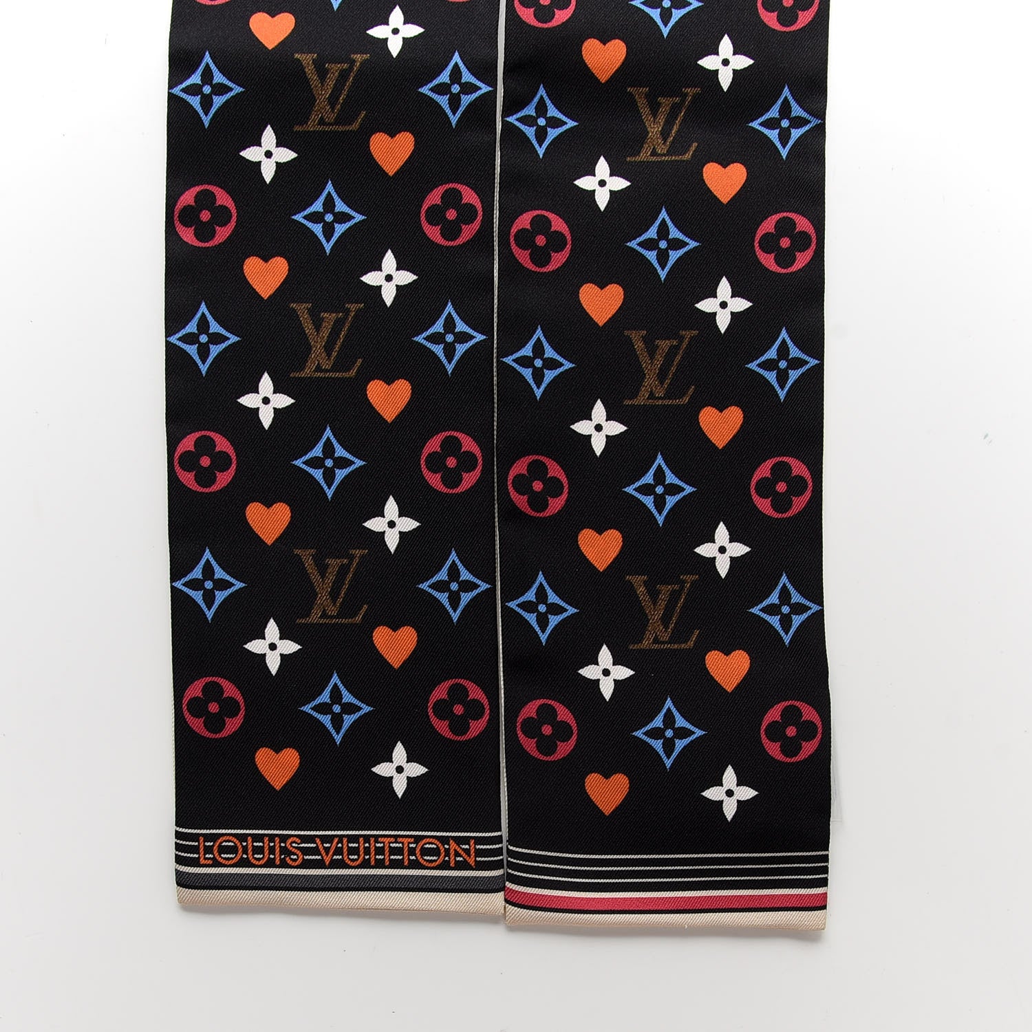 Louis Vuitton Silk Game On Bandeau Black White 2 of 3