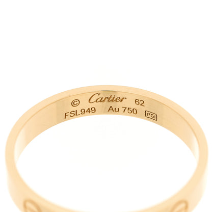 Cartier 18K Yellow Gold 3.5mm LOVE Wedding Band Ring 62 10 3 of 4