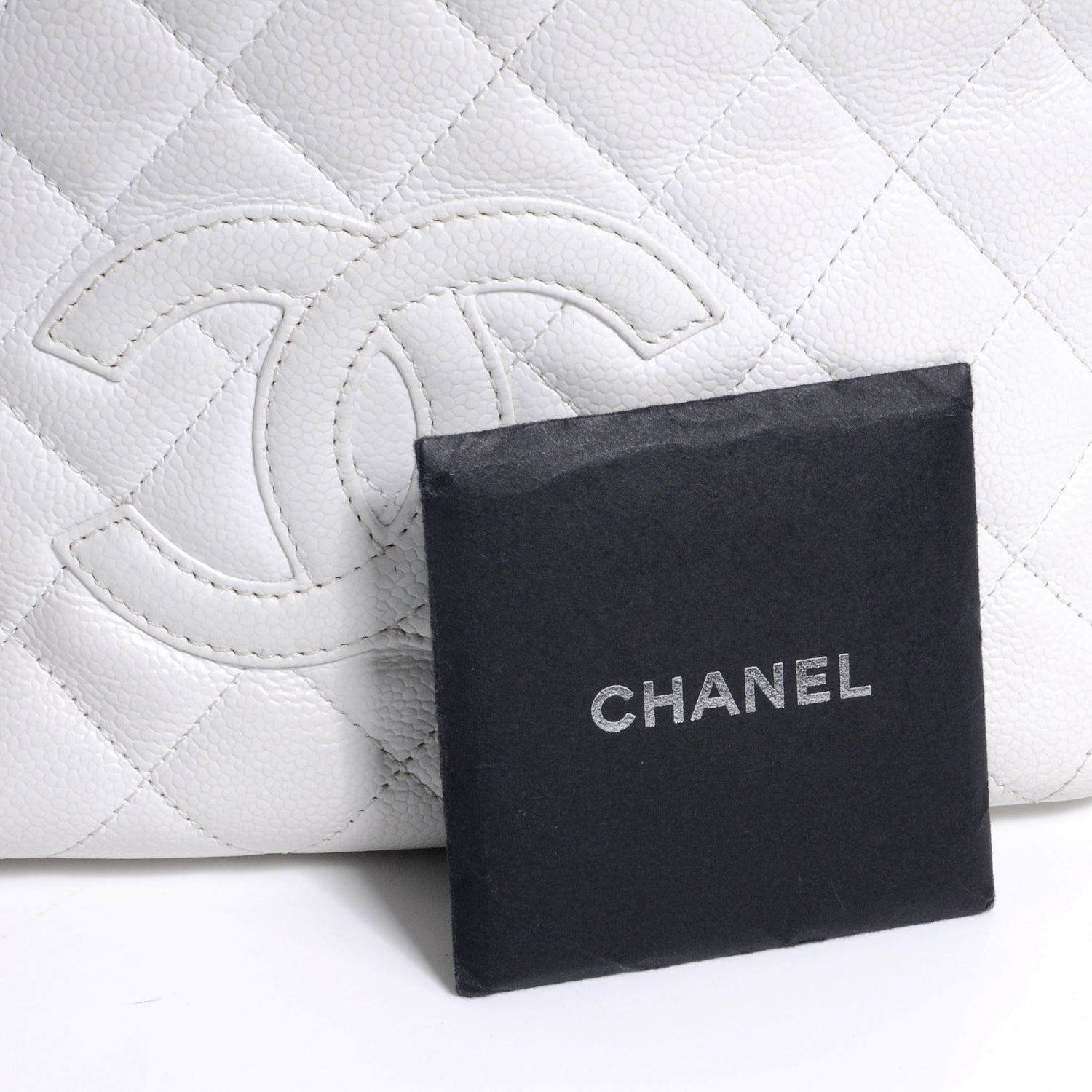 Chanel Caviar Quilted Petit Timeless Tote PTT White 7 of 10