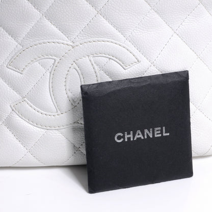 Chanel Caviar Quilted Petit Timeless Tote PTT White 7 of 10