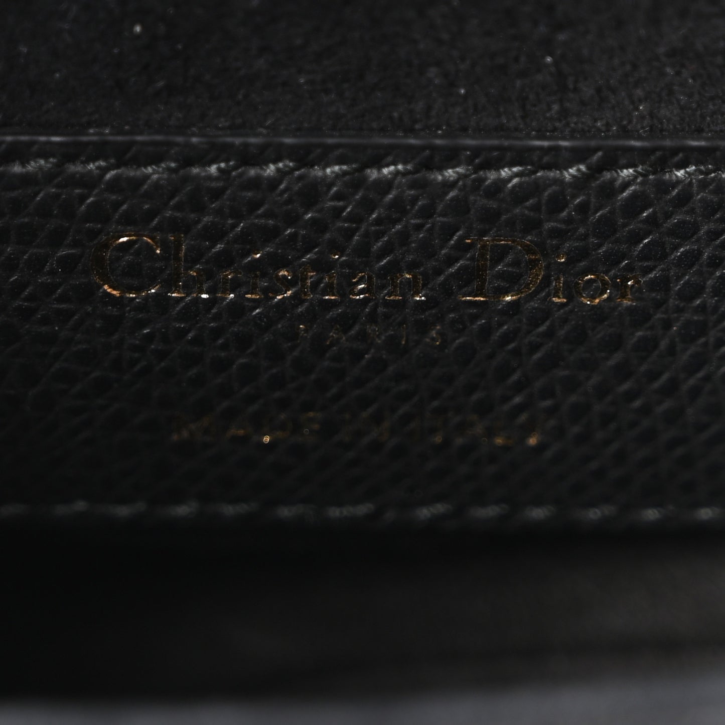 Grained Calfskin Mini Saddle Bag Black