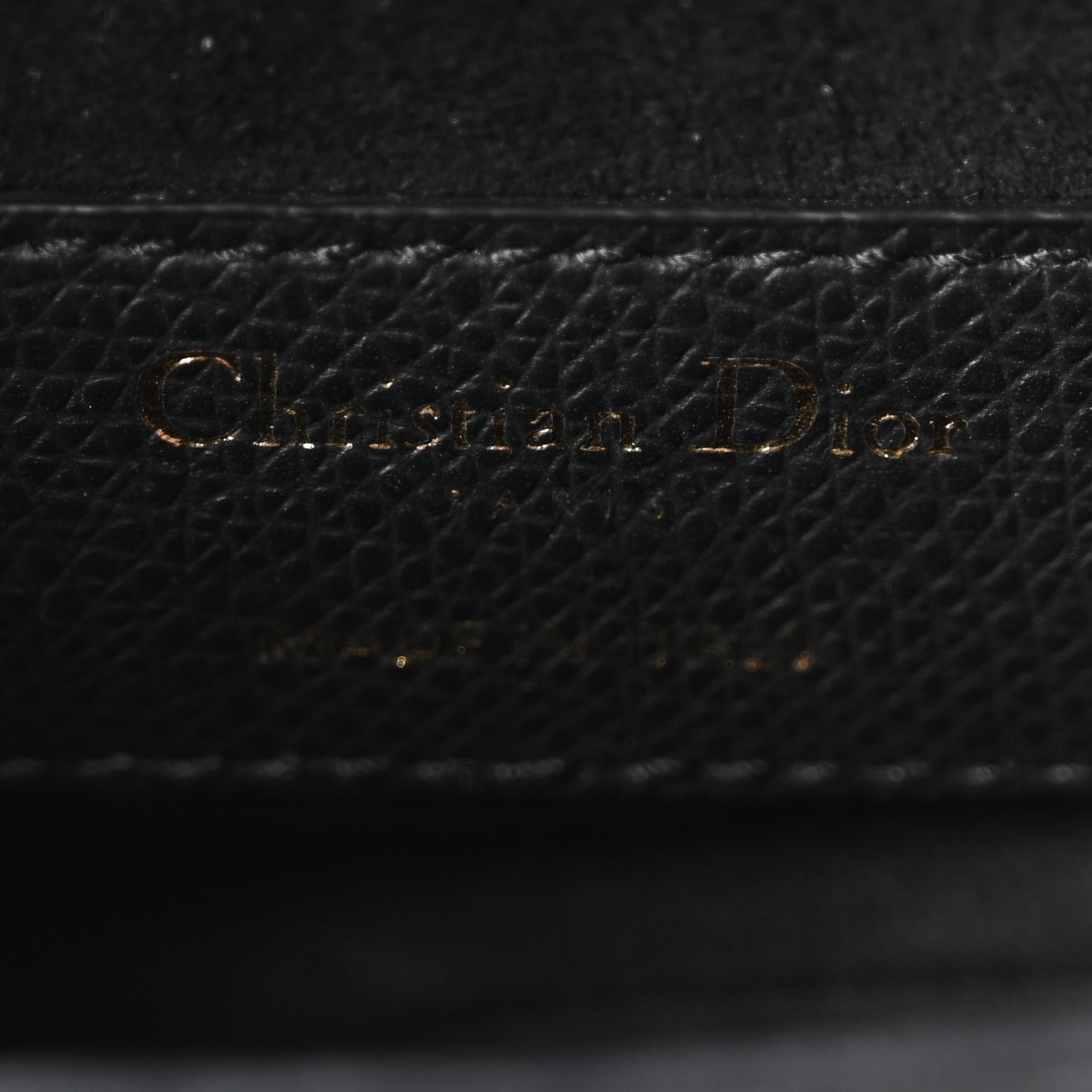 Christian Dior Grained Calfskin Mini Saddle Bag Black 6 of 10