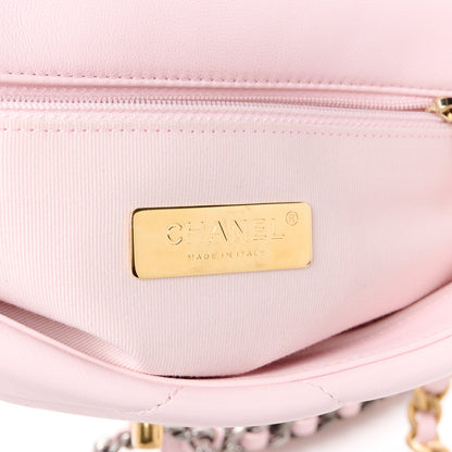 Chanel Lambskin Quilted Medium Chanel 19 Flap Light Pink 6 of 10