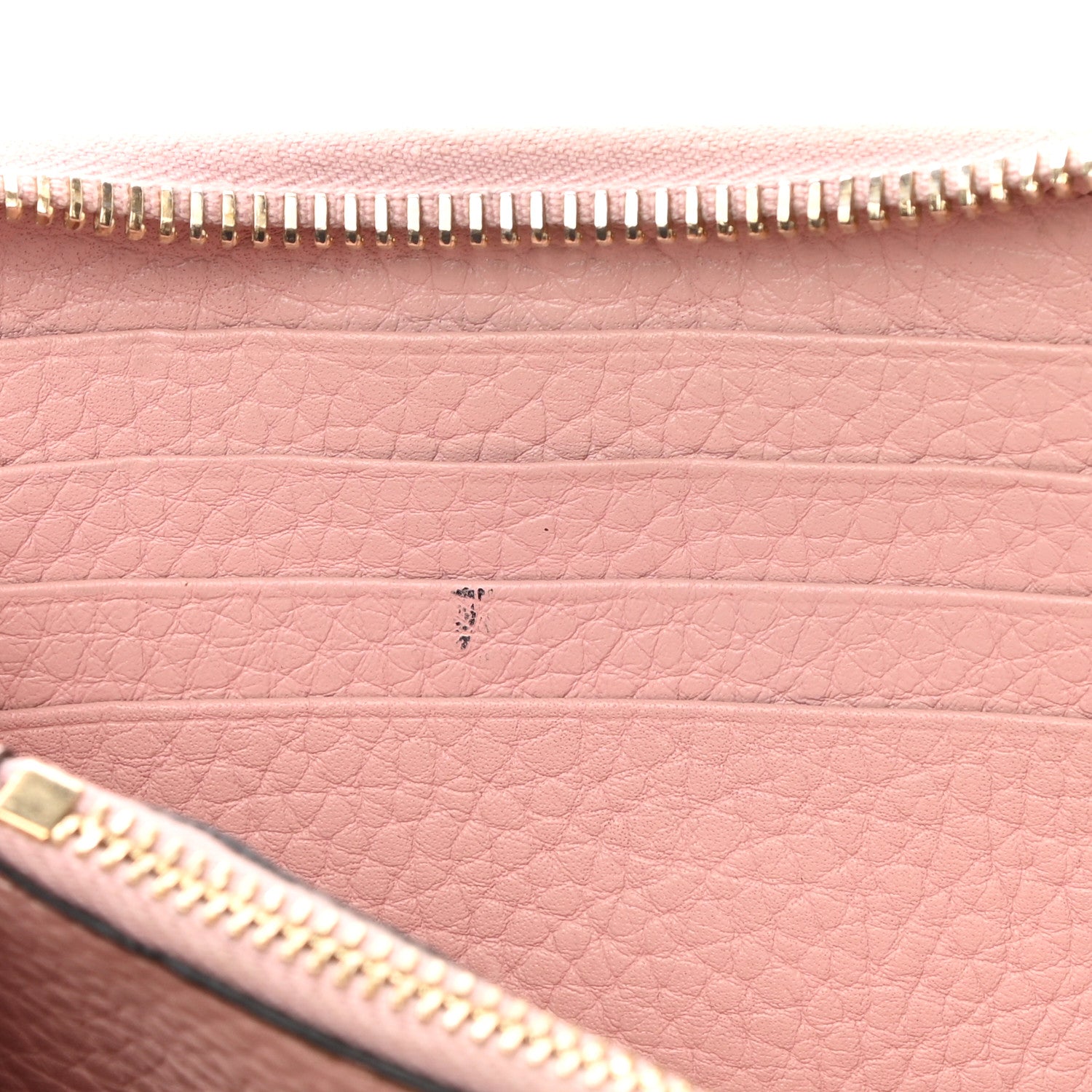 Valentino Garavani Pebbled Calfskin Rockstud Zip Around Wallet Water Rose 8 of 8