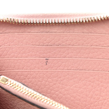 Valentino Garavani Pebbled Calfskin Rockstud Zip Around Wallet Water Rose 8 of 8