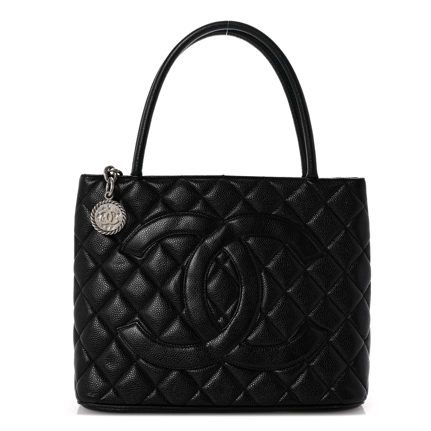 Chanel Caviar Quilted Medallion Tote Black 1 of 10