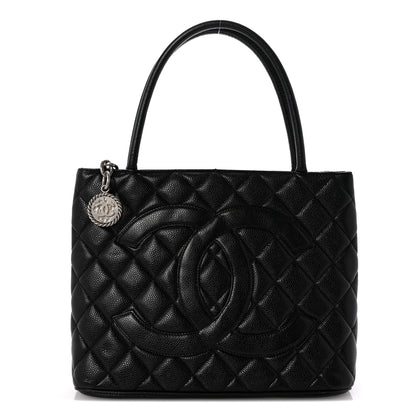 Chanel Caviar Quilted Medallion Tote Black 1 of 10
