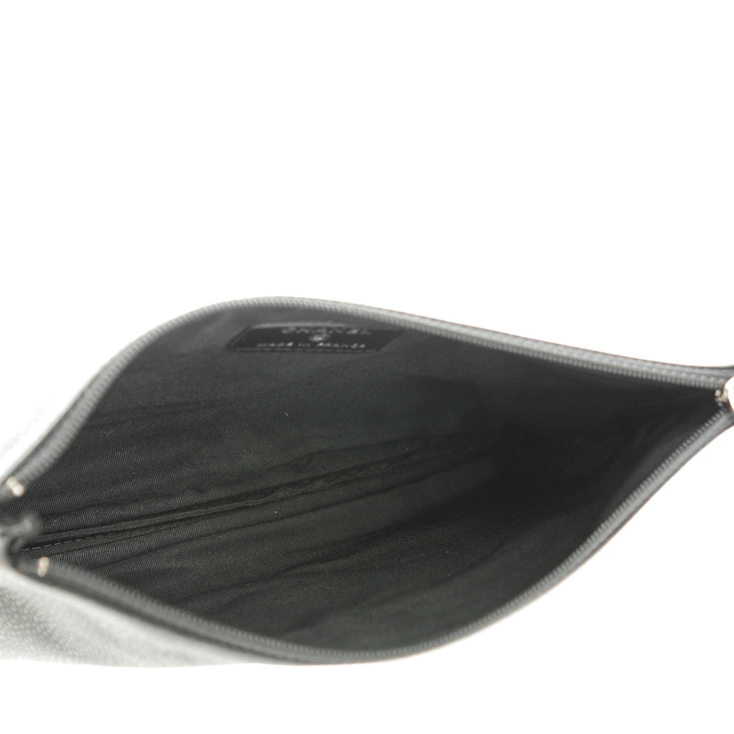 Chanel Caviar CC Flat Cosmetic Pouch Black 5 of 7