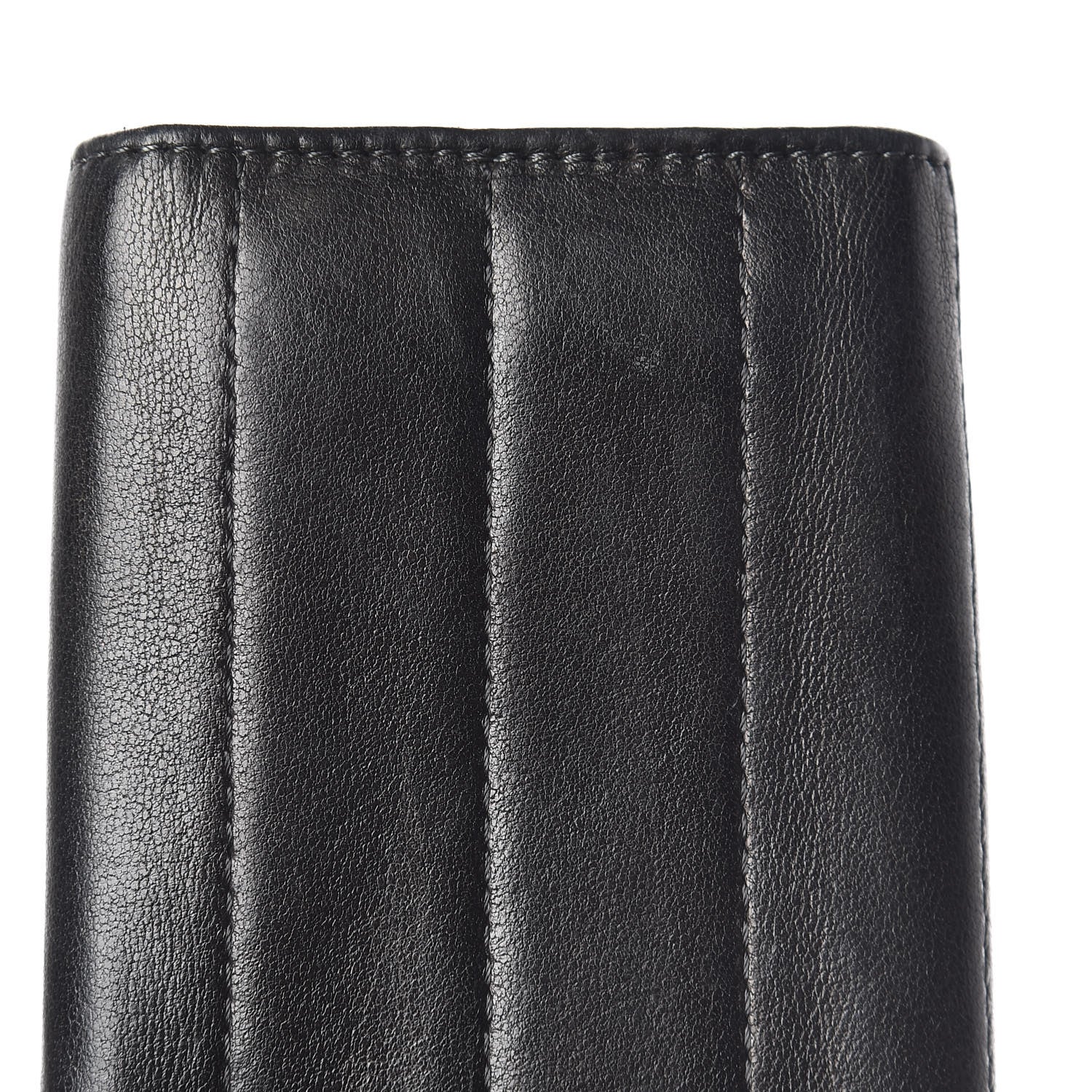 Chanel Lambskin Vertical Quilted 6 Key Holder Black 10 of 16