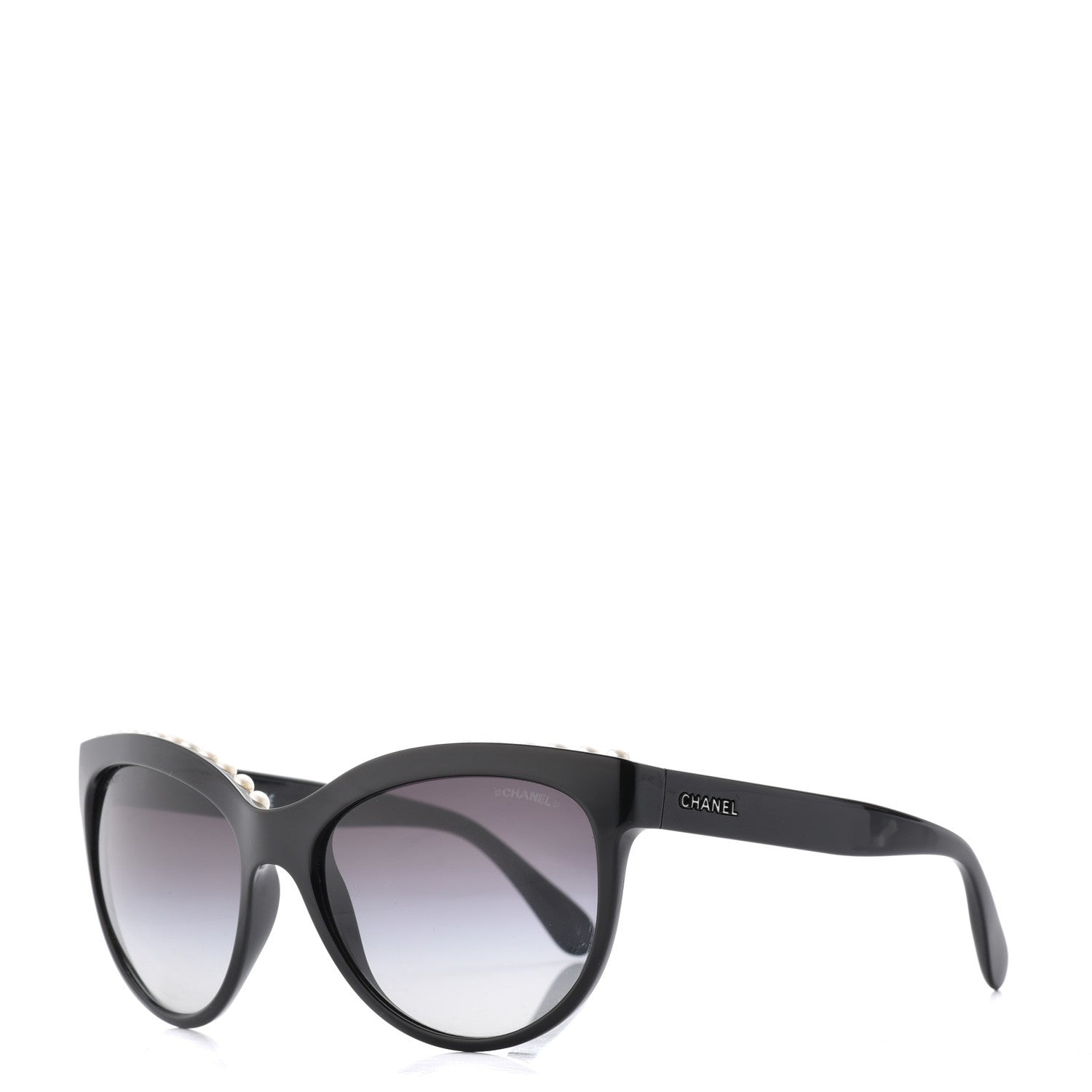 Chanel Freshwater Cultured Pearl Butterfly Sunglasses 6040-H Black 1 of 10