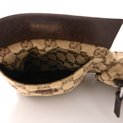 Gucci GG Monogram Double Pocket Belt Bag Dark Brown 6 of 12