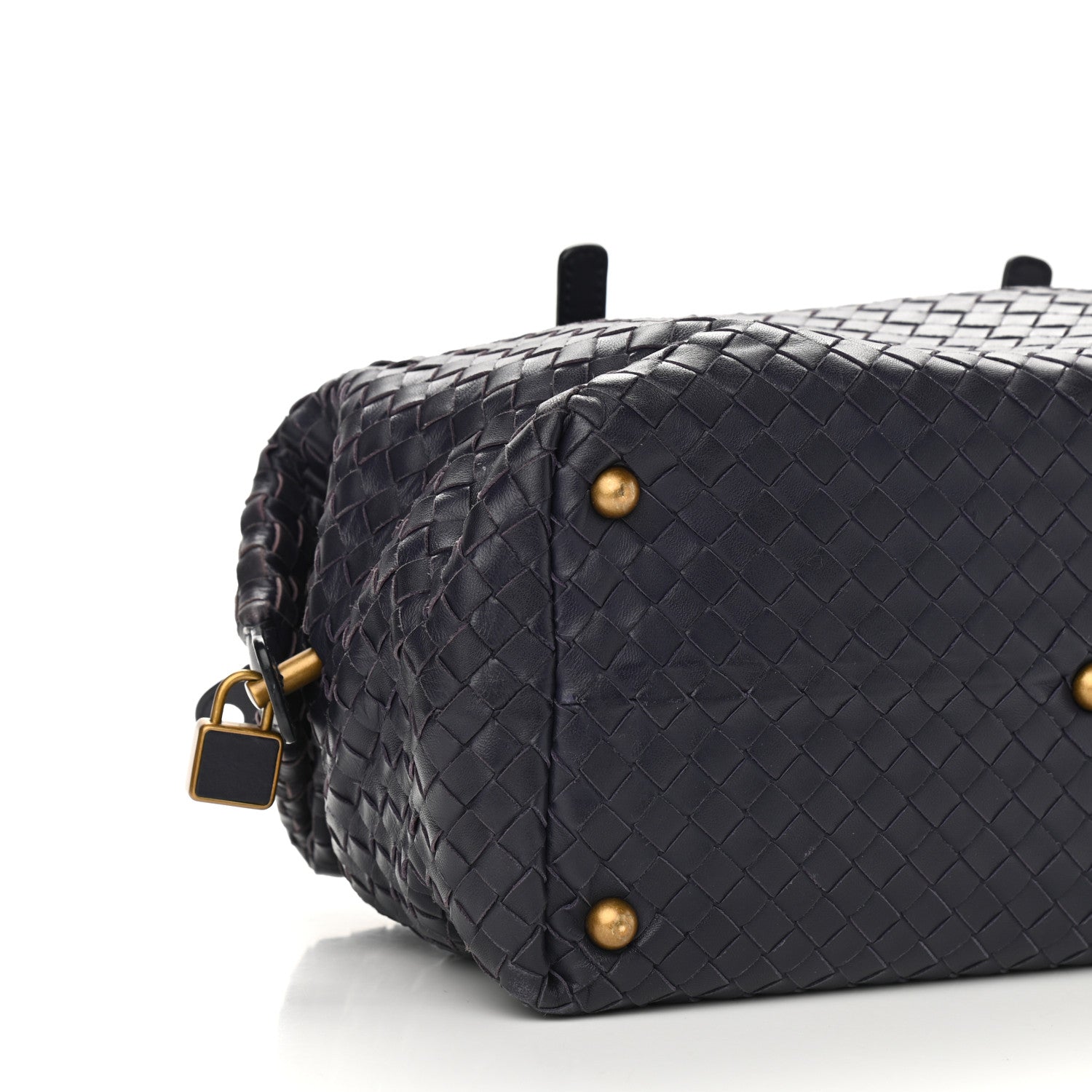 Bottega Veneta Nappa Intrecciato Boston Ink Aubergine 7 of 8