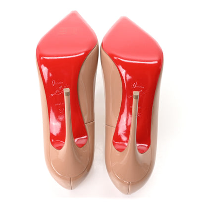 Christian Louboutin Patent So Kate 120 Pumps 37.5 Nude 6 of 9