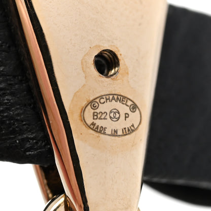 Chanel Lambskin CC Heart Choker Necklace Black 5 of 8