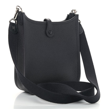 Hermes Taurillon Clemence Evelyne TPM Black 3 of 8