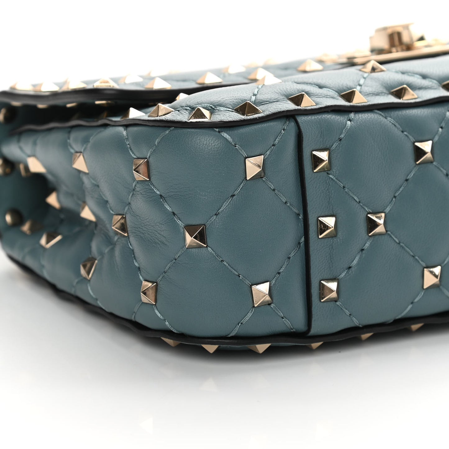 Nappa Small Rockstud Spike Shoulder Bag Amadeus