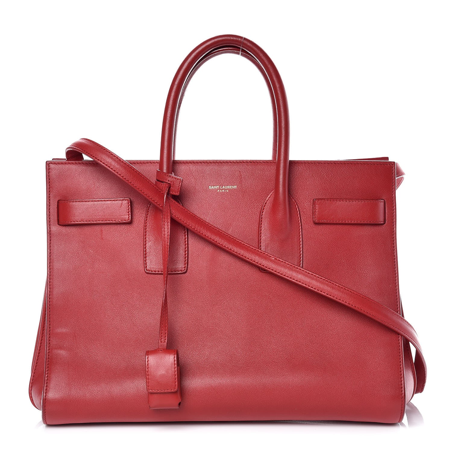 Saint Laurent Calfskin Small Sac De Jour Rouge Orient 1 of 30
