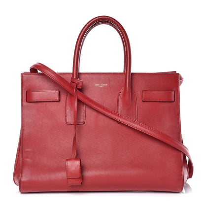 Saint Laurent Calfskin Small Sac De Jour Rouge Orient 1 of 30